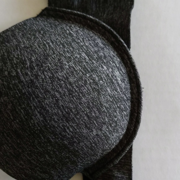 YMI Intimates Underwire Padded Push Up Heathered Bra 38C Gray Black - Picture 4 of 16